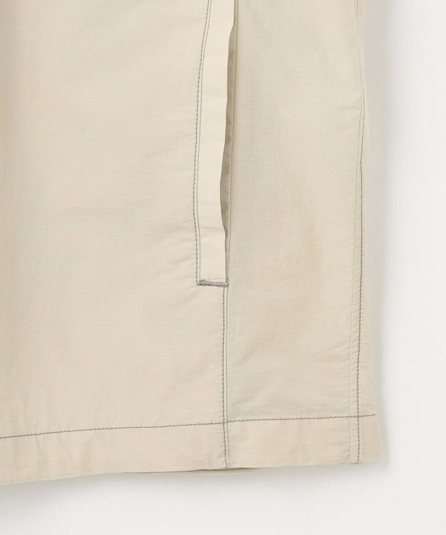 JOSEPH ABBOUD MOUNTAIN 【軽量/ECO撥水/ストレッチ/男女兼用】ライトワッシャー アウトドア 半袖 シャツ ライトグレー系