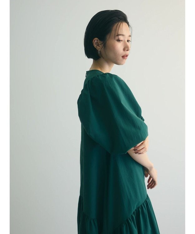 Green Parks armonia.ボリュームギャザーワンピース Green