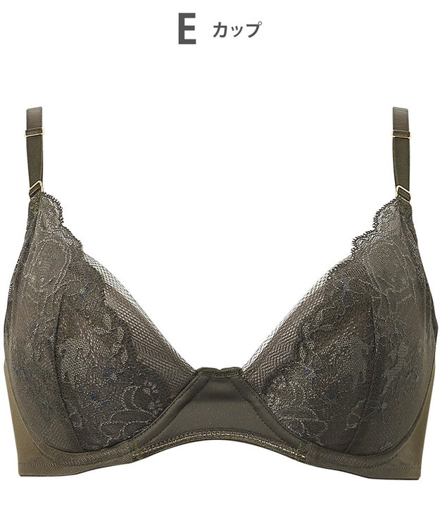 Wing 【SHIHOさん着用】 ブラジャー 自分のからだに合うフィット感 バストになじみやすい 背中すっきり 【マッチミーブラ】 ブラ KB2004 ウイング／ワコール オリーブ