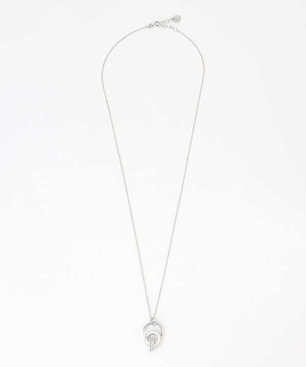 J.PRESS LADIES 【リバーシブル】エポリング ネックレス ベージュ×オフ系