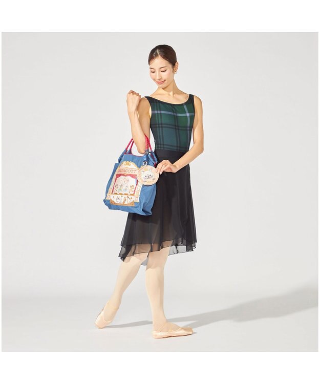 Chacott ノースリーブレオタード コバルトブループリント