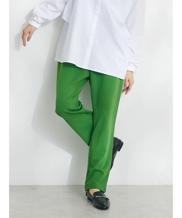 CRAFT STANDARD BOUTIQUE ストレッチカラーイージーパンツ Green
