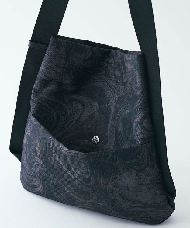 MIYABIYA LAQUOH マーブル墨流し ワンショルダーL カーキ