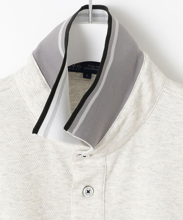 23区GOLF 【MEN】【吸水速乾/UVカット】ベーシック ポロシャツ ライトグレー系