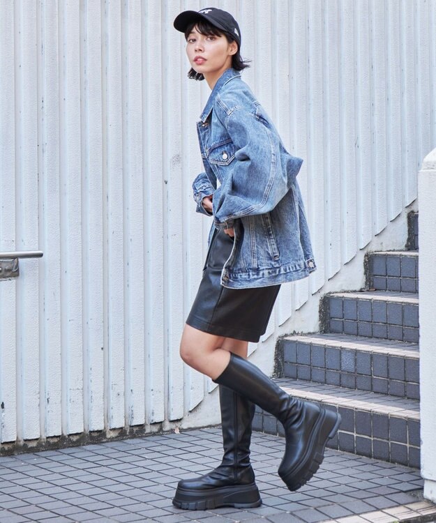 WEGO 【ユニセックス着用ITEM】BIGデニムジャケット デニム淡加工色