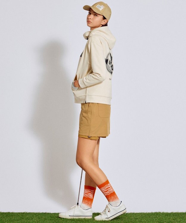 PW CIRCULUS 【UNISEX】ベーシックキャップ ゴルフ ベージュ系