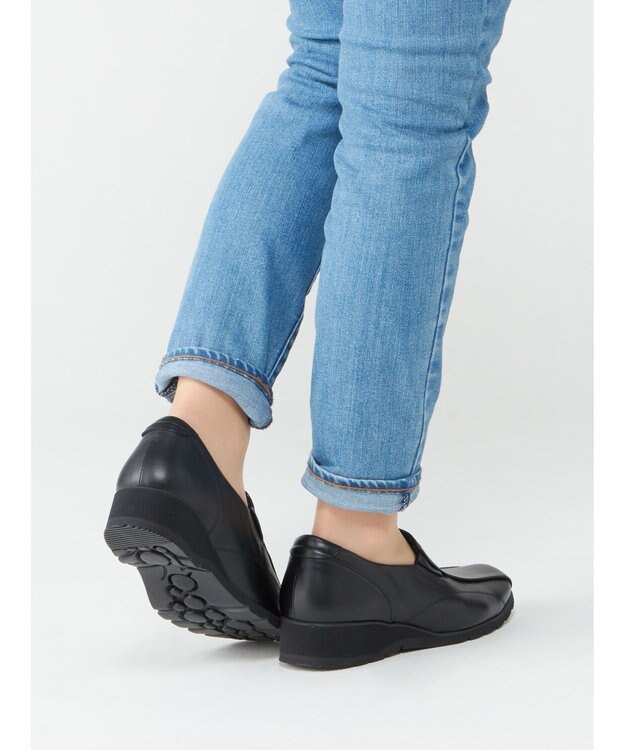 ASICS WALKING ペダラウォーキングシューズ 3E ヒール高3.5cm ブラック系