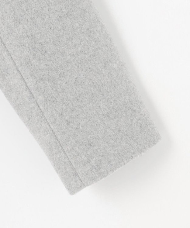 J.PRESS LADIES L ショートビーバー ボトルネック コート グレー系