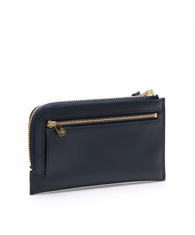 A.D.M.J. 【牛革】セブンティリリィ/オーガナイザーパース ネイビーブルー