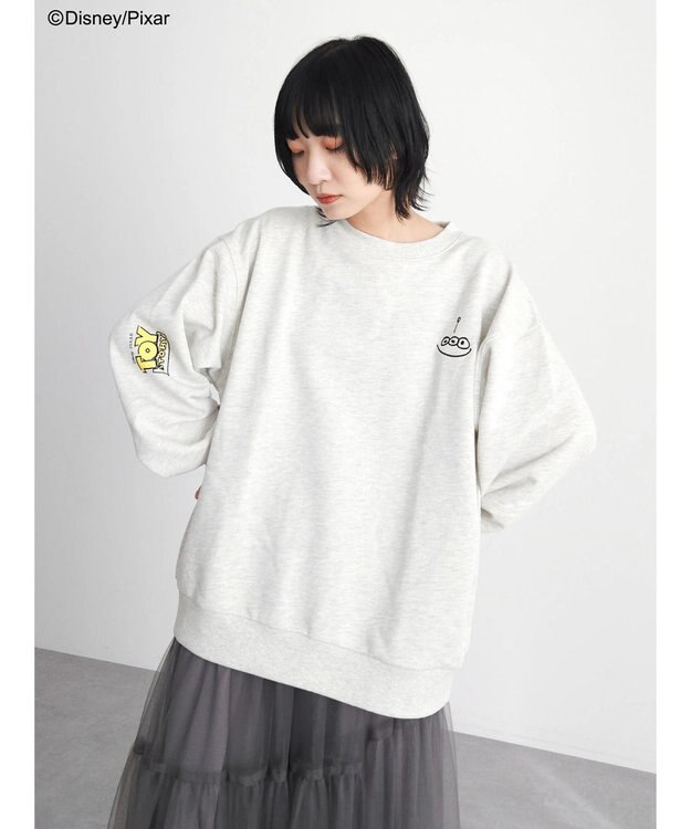 Green Parks ＴＯＹ　ＳＴＯＲＹ／バックプリント裏毛プルオーバー Oatmeal