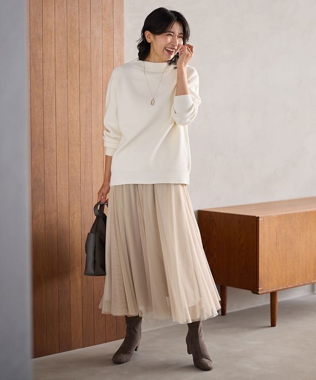 ANY 【ウエストゴム】ラメチュールキラキラスカート ゴールド