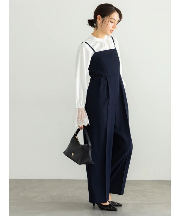 Te chichi 【セレモニーアイテム】2タックベアオールインワン（セットアップ可） ネイビー