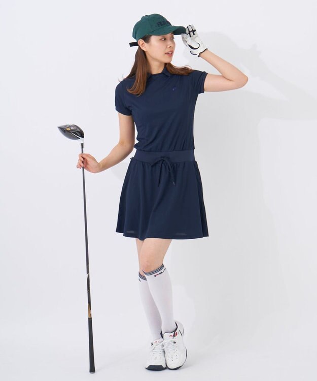 FILA GOLF／marie claire 【FILA GOLF】 ゴルフウェアワンピース ネイビー