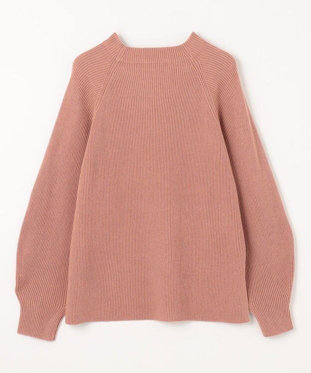 ANY ウールブレンドバルーンスリーブニット コーラル