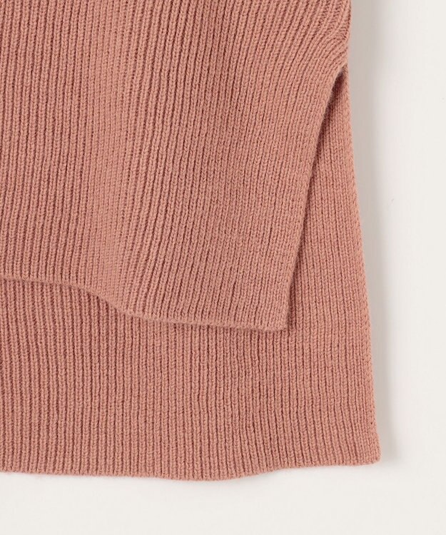 ANY ウールブレンドバルーンスリーブニット コーラル
