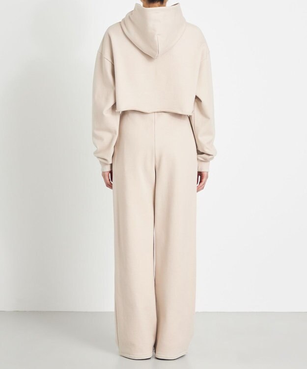 NAVE 【Nave  洗える】裏毛 クロップドパーカー アイボリー系