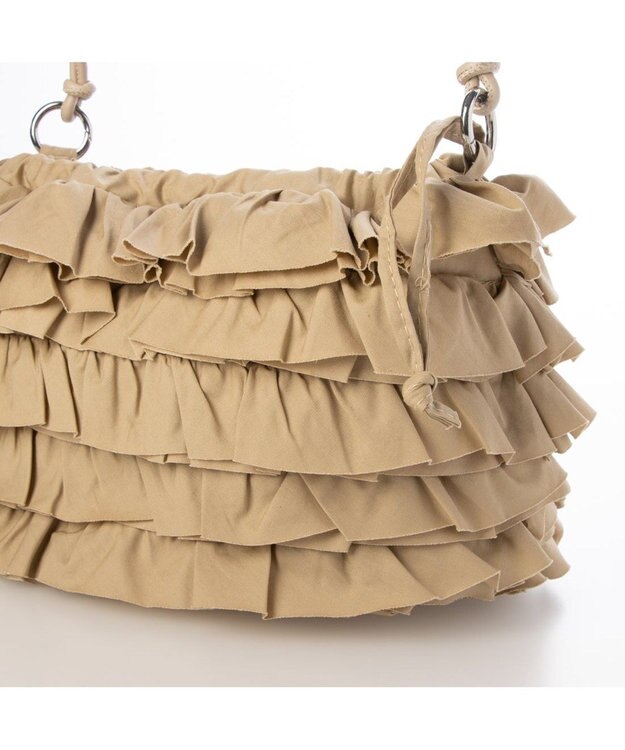 UNBILLION カシュカシュ cachecache / コットンフリルショルダー ベージュ