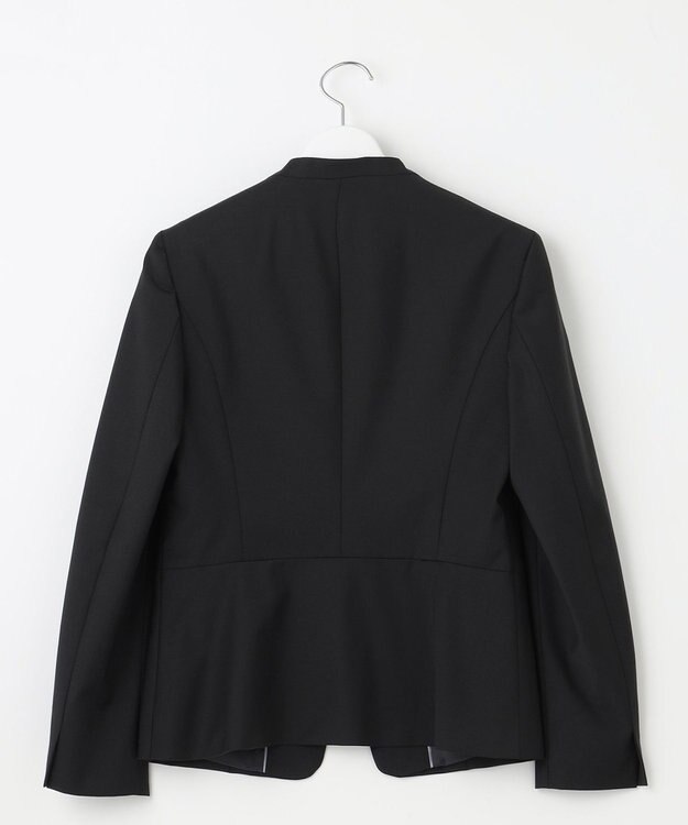 J.PRESS LADIES S 【セットアップ対応】BAHARIYE SOLID ノーカラー ジャケット ブラック系