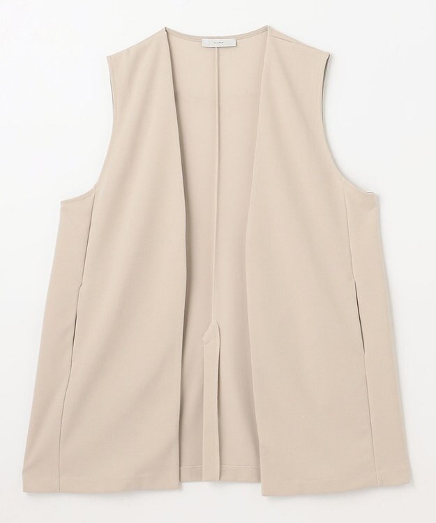 ANY 【洗濯機可】カットジョーゼットジレ サンドベージュ