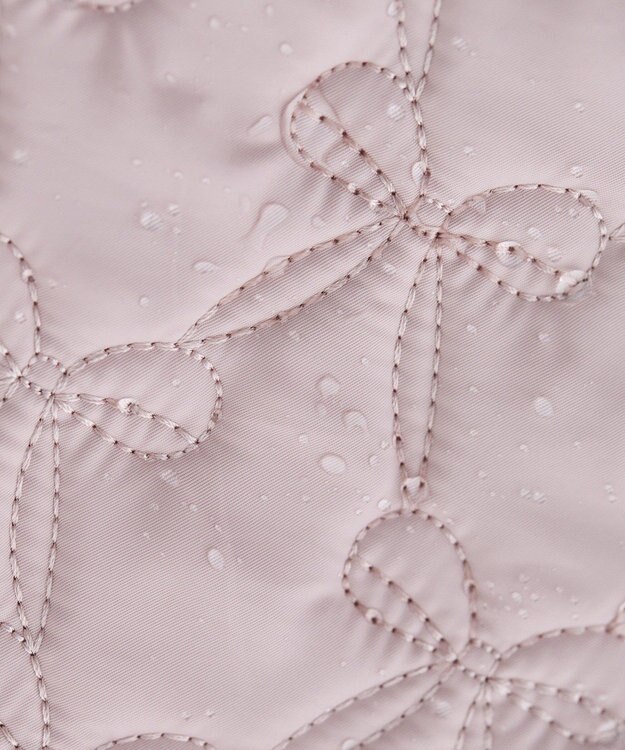 Maison de FLEUR 撥水加工リボンキルティングトートバッグ Pink