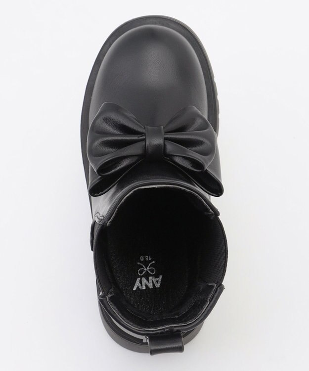 ANY KIDS リボンサイドゴアブーツ ブラック