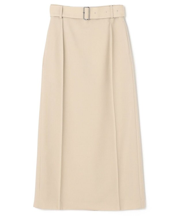 NAVE 【Nave・セットアップ可】ウールポリエステルツイルスカート ベージュ系