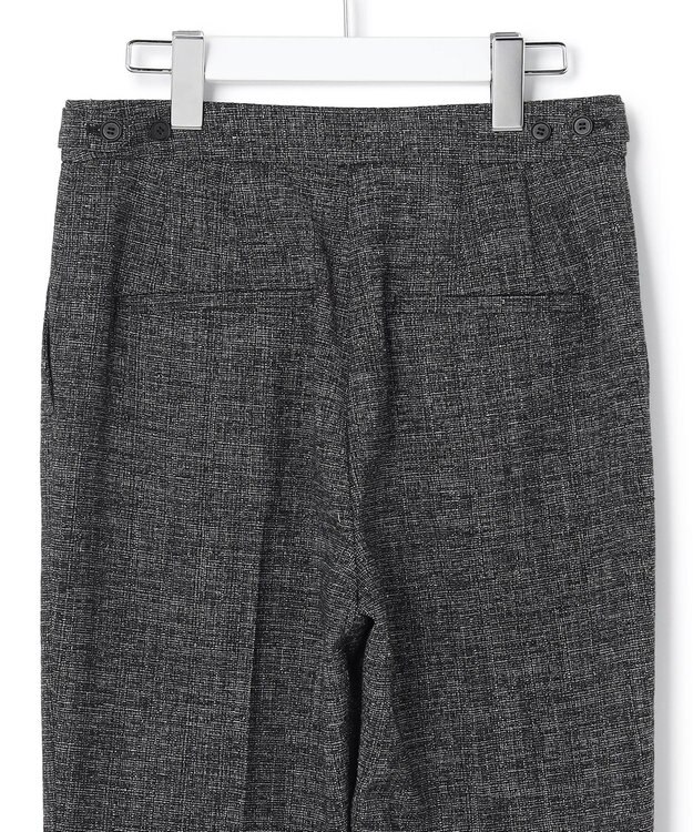 ICB L 【先行予約】ミックスブッチャー クロップドパンツ ブラック×オフホワイト