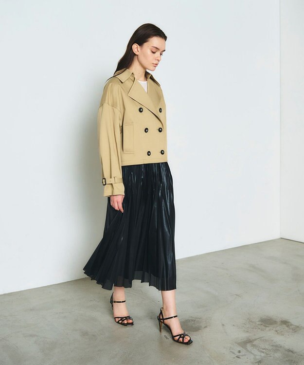 GRACE CONTINENTAL ドルマントレンチジャケット キャメル