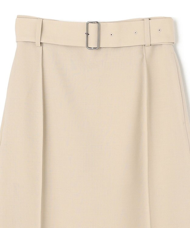 NAVE 【Nave・セットアップ可】ウールポリエステルツイルスカート ベージュ系