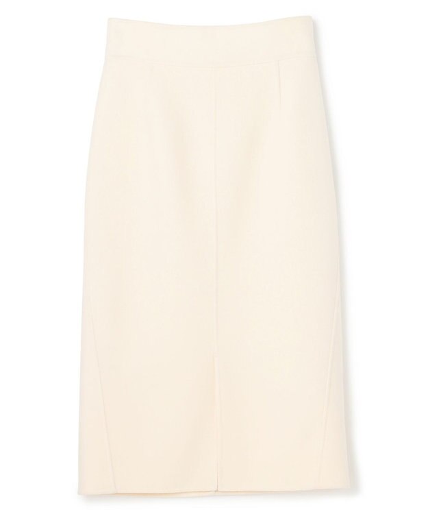 BEIGE， CHAMPIONNET  / ウールメルトン  Iラインスカート Ecru