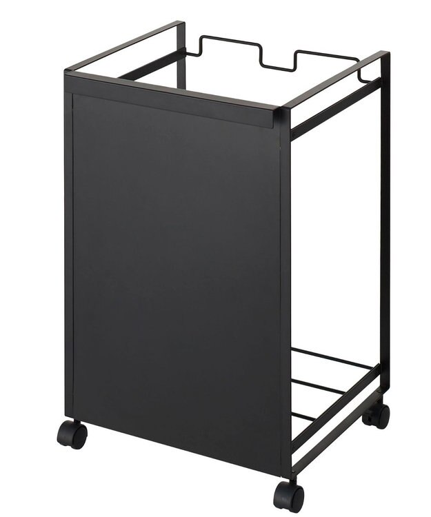 tower 目隠し分別ダストワゴン タワー 2分別  ブラック ブラック