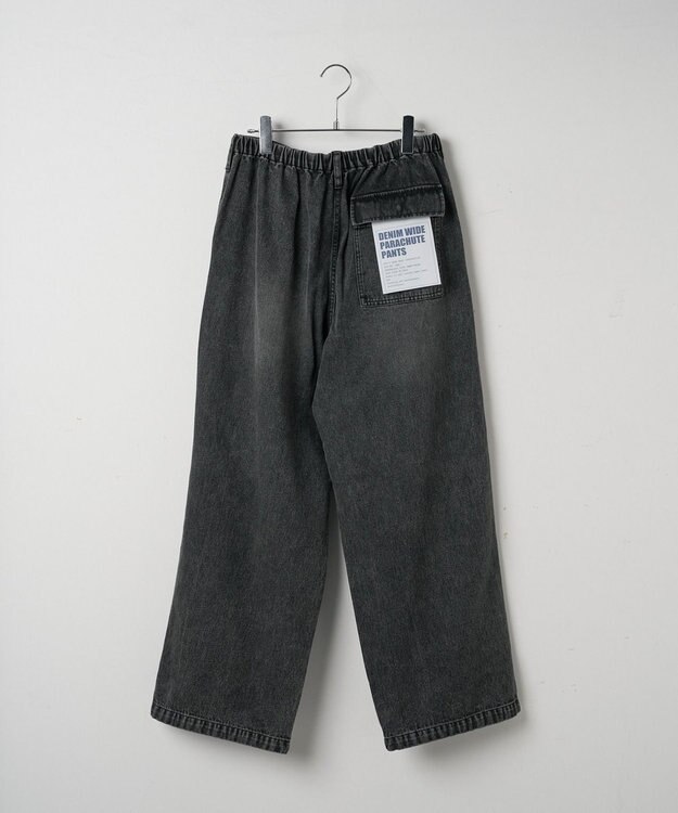 WEGO デニムパラシュートパンツ スミクロ