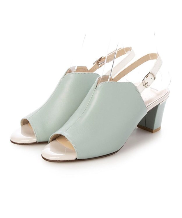 Riz raffinee <Riz raffinee>カバードサンダル ライトグリーン