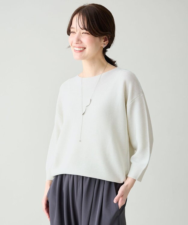 ANY L アクリルガーターニット シルバー（一部店舗限定色）