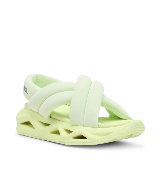 STEVE MADDEN HURDLE 2 クロスクッションスポーツサンダル ライムグリーン