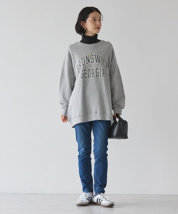 AMERICAN HOLIC ＢＲＵＮＳＷＩＣＫ　ＧＥＯＲＧＩＡ　ＢＩＧスウェット Light Gray Mixture