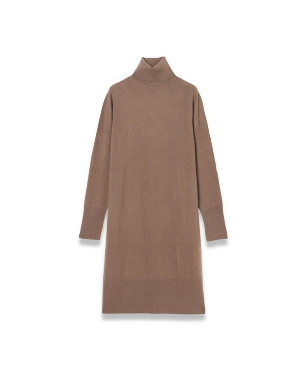JOSEPH 【洗える】ライトピュアカシミヤハイネックドレス Mushroom