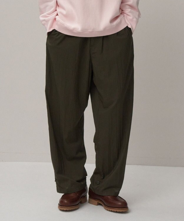 ATON MAT AIRLY NYLON | ワイドパンツ - UNISEX KHAKI