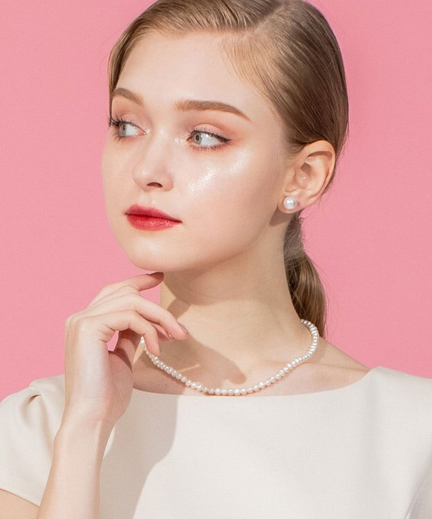 TOCCA OPEN CLOVER PEARL NECKLACE 淡水パール 2WAYネックレス ゴールド系