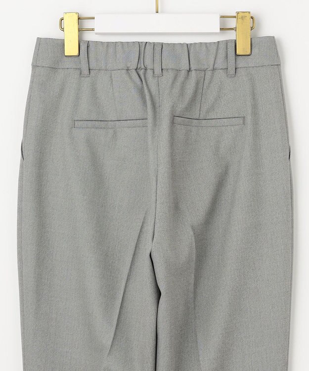 ANY SIS L 【洗える】褒めらレディテーパード パンツ グレーシャンブレー