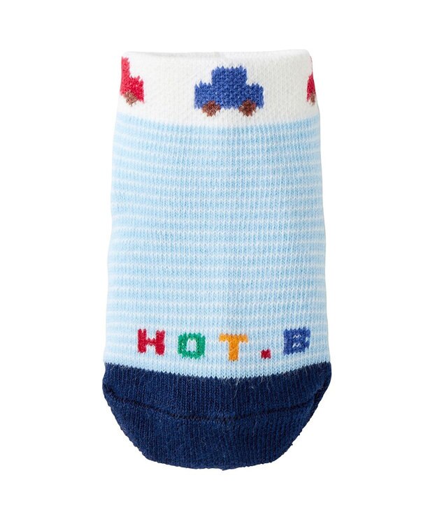 MIKI HOUSE HOT BISCUITS 【9-19cm / 靴下2足セット】 ローカット ソックスパック ブルー