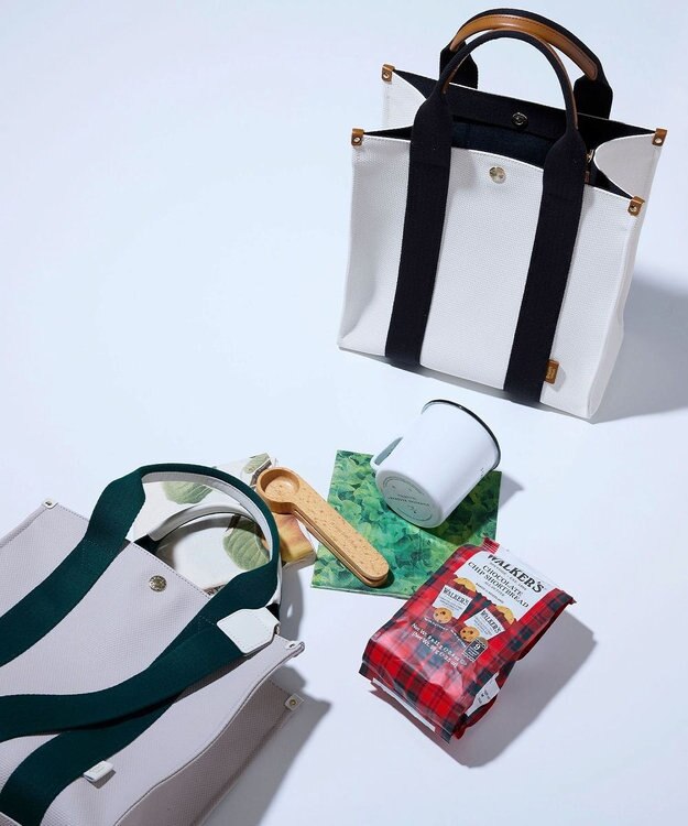 TOPKAPI 【Breath TOPKAPI】NEO CANVAS ネオキャンバス カラーハンドル ミニ トートバッグ ホワイト