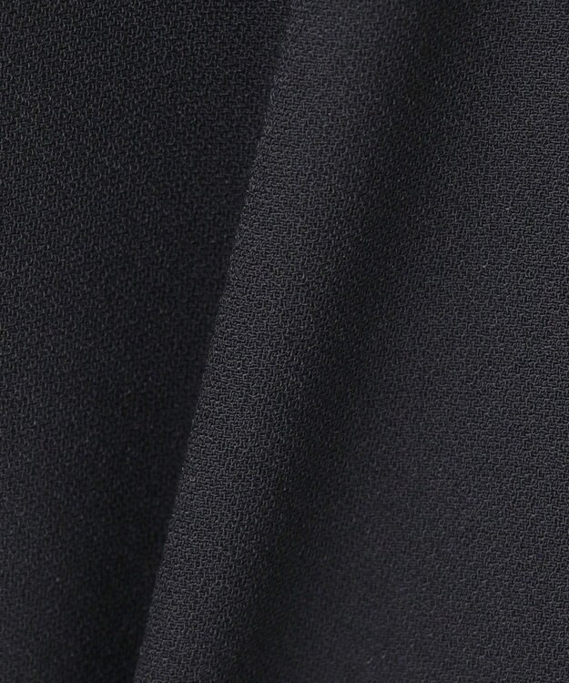 組曲 L 【KUMIKYOKU NAVY】ジョーゼットシフォン フリルワンピース ネイビー系