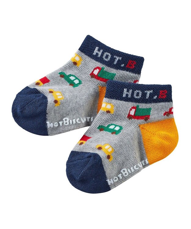 MIKI HOUSE HOT BISCUITS 【9-19cm / 靴下2足セット】 ローカット ソックスパック ブルー
