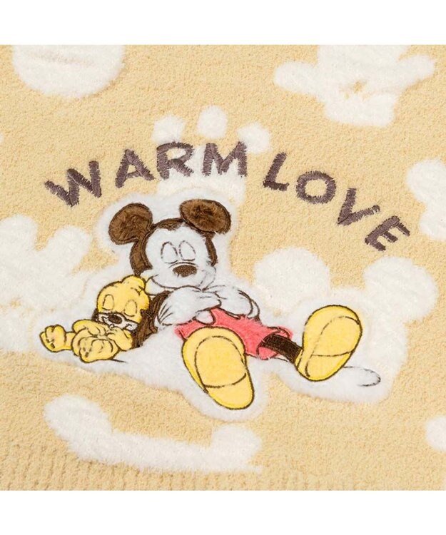 PET PARADISE ディズニー ミッキーマウス プルート シェニール ブランケット イエロー