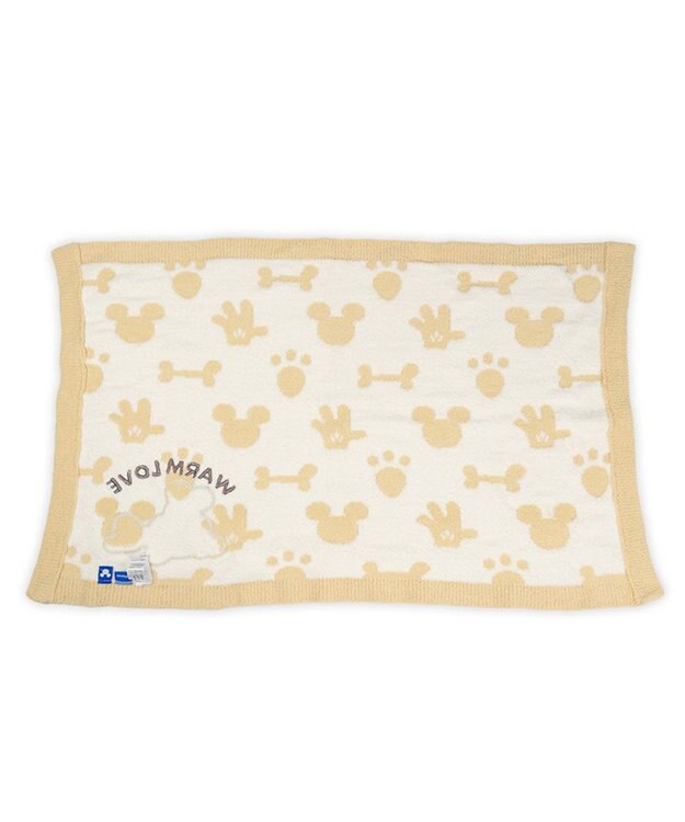 PET PARADISE ディズニー ミッキーマウス プルート シェニール ブランケット イエロー