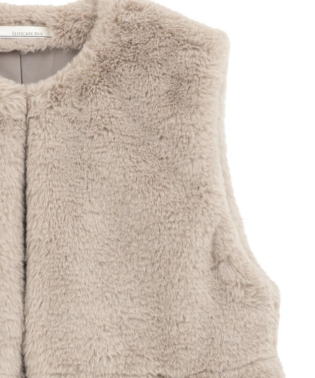 Green Parks ・ＥＬＥＮＣＡＲＥ　ＤＵＥ　ペプラムフェイクファーベ Mocha