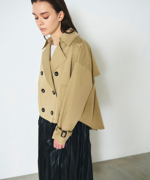 GRACE CONTINENTAL ドルマントレンチジャケット キャメル