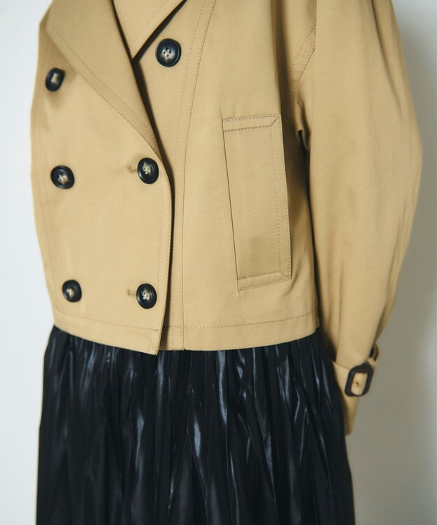 GRACE CONTINENTAL ドルマントレンチジャケット キャメル