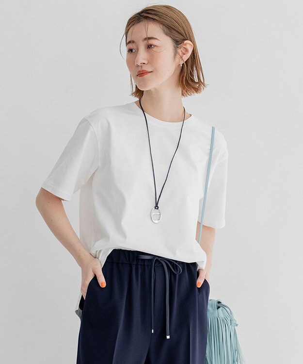 23区 S DCHコットン ベーシック Tシャツ ホワイト系